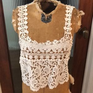 Lace tank top